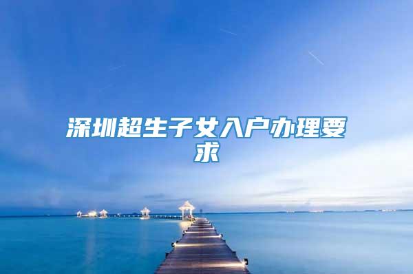 深圳超生入户政策最新解读